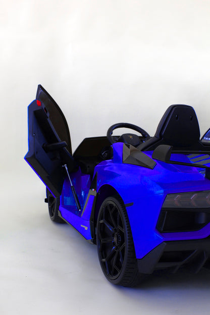 Lamborghini Ride On HD Battery with Remote Control 24 Volt Electric Blue (PICK UP/DROP OFF ONLY)