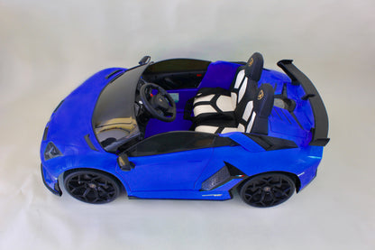 Lamborghini Ride On HD Battery with Remote Control 24 Volt Electric Blue (PICK UP/DROP OFF ONLY)