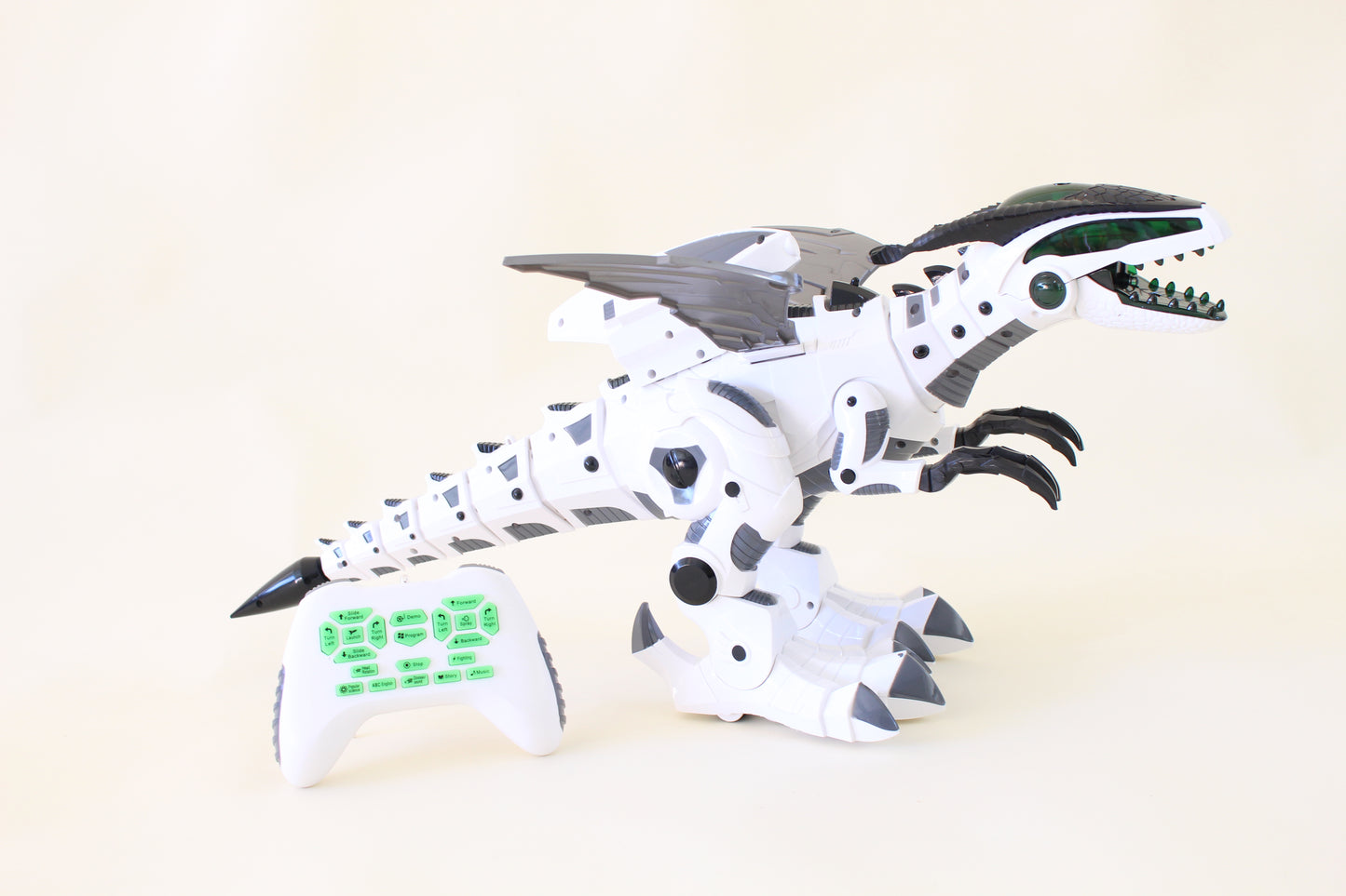 Smoke Breathing Missile Launching Robot Dinosaur with Light Motion & Sound