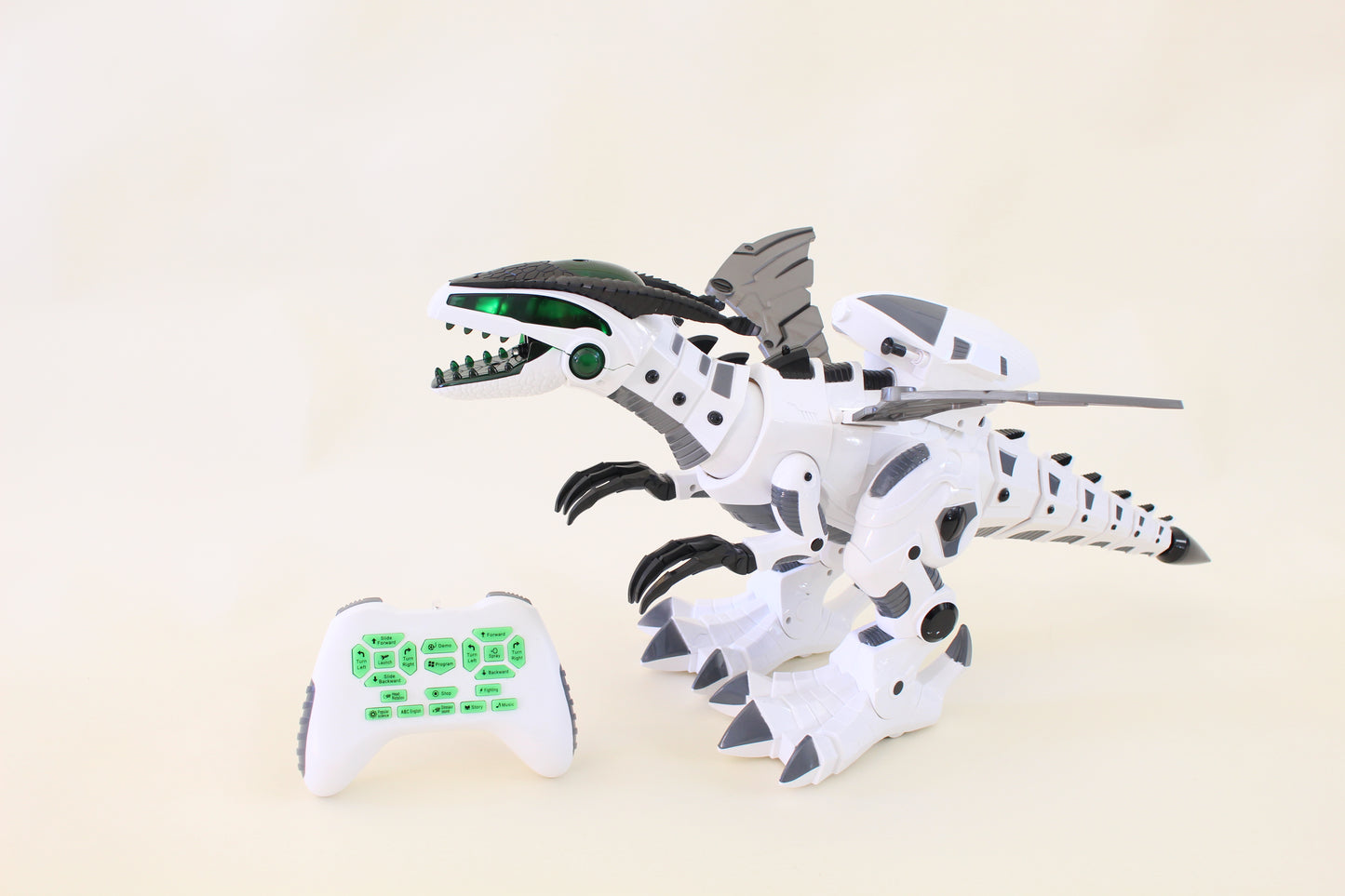 Smoke Breathing Missile Launching Robot Dinosaur with Light Motion & Sound