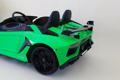 Lamborghini Ride On HD Battery with Remote Control 24 Volt Electric Green(PICK UP/DROP OFF ONLY)