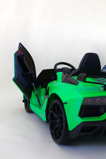 Lamborghini Ride On HD Battery with Remote Control 24 Volt Electric Green(PICK UP/DROP OFF ONLY)