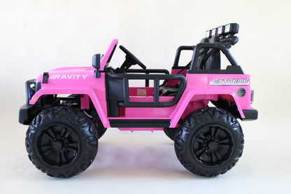 Kids Push to Start Barbie Pink Jeep 24 Volt (PICK UP/DROP OFF ONLY)