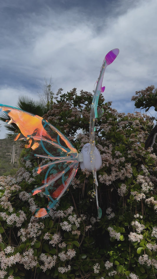 Iridescent Electric Light Up Butterfly Wings